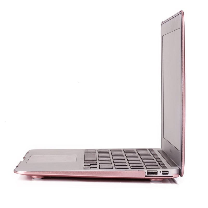 RUBAN Compatible with MacBook Air 11 Inch Case Model A1370 A1465, Soft Touch Plastic Hard Shell Case Bundle for Mac Air 11.6 (Rose Gold) - Image 5